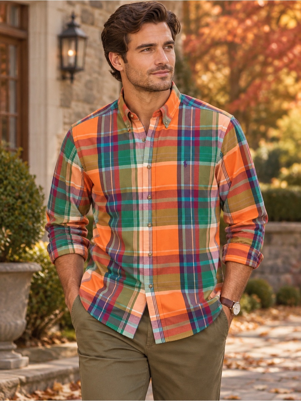 Men’s Plaid Ralph Lauren Button Down – Heritage Prep